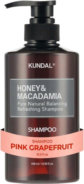 Шампунь Відновлювальний Kundal Honey & Macadamia Shampoo Pink Grapefruit Рожевий грейпфрут 500 мл