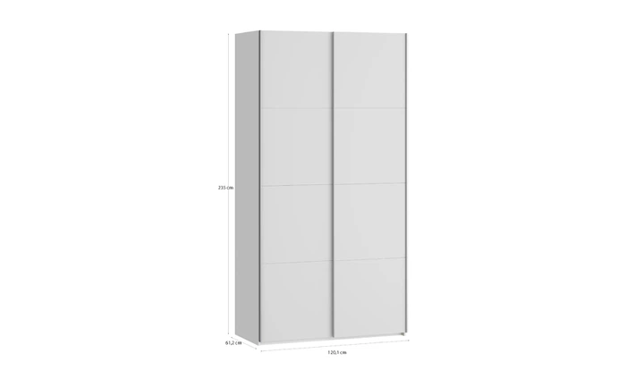 Шкаф-купе 1,2 м 2д Fittio FTIS62461 белый глянец - изображение 3