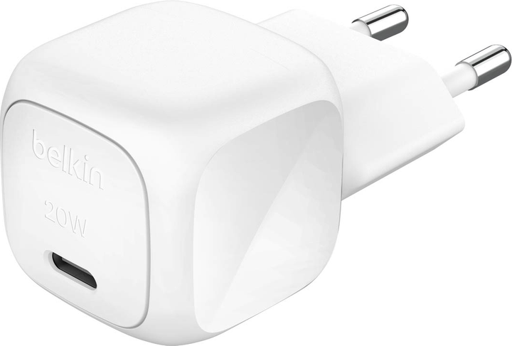 Ładowarka sieciowa Belkin USB-C PD 3.0 PPS Wall Charger 20W + USB-C to USB-C Cable White (WCA009KQ1MWH-B6) - Zdjęcie 2 Ładowarka sieciowa Belkin USB-C PD 3.0 PPS Wall Charger 20W + USB-C to USB-C Cable White (WCA009KQ1MWH-B6) - obraz 2
