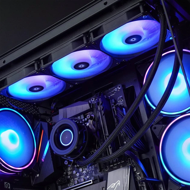 Система водяного охолодження Chieftec Iceberg PRO 360 RGB (CLC-360-VRM-RGB) - Фото 9 Система водяного охолодження Chieftec Iceberg PRO 360 RGB (CLC-360-VRM-RGB) - зображення 9