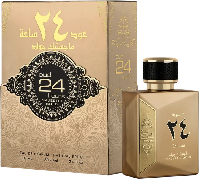 Парфумована вода унісекс Ard Al Zaafaran Oud 24 Hours Majestic Gold 100 мл (6295199794814) - Фото 1 Парфумована вода унісекс Ard Al Zaafaran Oud 24 Hours Majestic Gold 100 мл (6295199794814) - зображення 1