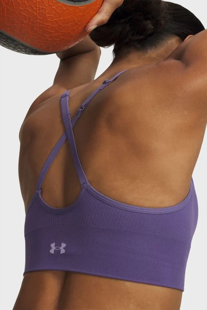 Жіночий фіолетовий топ Vanish Seamless Low Bra-PPL Under Armour XL 1384417-520 - Фото 2 Жіночий фіолетовий топ Vanish Seamless Low Bra-PPL Under Armour XL 1384417-520 - изображение 2
