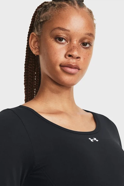 Жіночий чорний лонгслів UA Train Seamless LS Under Armour XL 1379150-001 - Фото 4 Жіночий чорний лонгслів UA Train Seamless LS Under Armour XL 1379150-001 - изображение 4