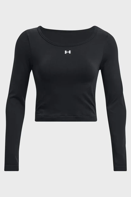 Жіночий чорний лонгслів UA Train Seamless LS Under Armour XL 1379150-001 - Фото 5 Жіночий чорний лонгслів UA Train Seamless LS Under Armour XL 1379150-001 - изображение 5