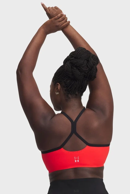 Жіночий червоний топ UA Halo Bonded Bra Under Armour XS 6009068-713 - изображение 5