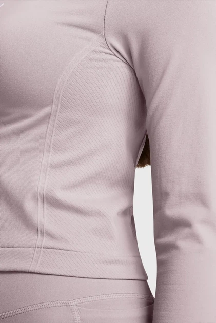 Жіночий пудровий лонгслів UA Vanish Seamless LS Under Armour L 1379150-015 - Фото 4 Жіночий пудровий лонгслів UA Vanish Seamless LS Under Armour L 1379150-015 - зображення 4