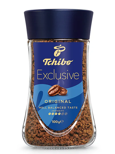 Кава розчинна Tchibo Exclusive 100г - Фото 1 Кава розчинна Tchibo Exclusive 100г - изображение 1
