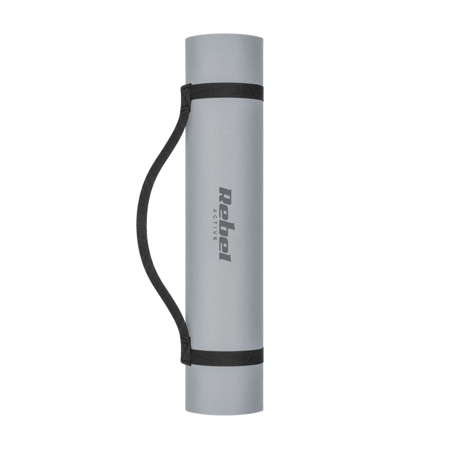 Килимок для йоги Rebel Active 183x61 см 6 мм TPE Grey (5901890130912) - Фото 2 Килимок для йоги Rebel Active 183x61 см 6 мм TPE Grey (5901890130912) - зображення 2
