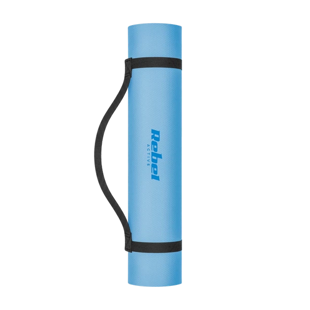 Килимок для йоги Rebel Active 183x61 см 6 мм TPE Blue (5901890130899) - зображення 2