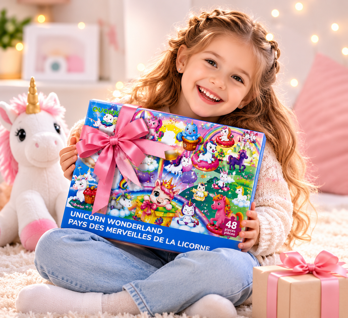 Пазлы детские QUOKKA Unicorn Wonderland 48 деталей, большие пазлы для детей от 2 лет - изображение 4