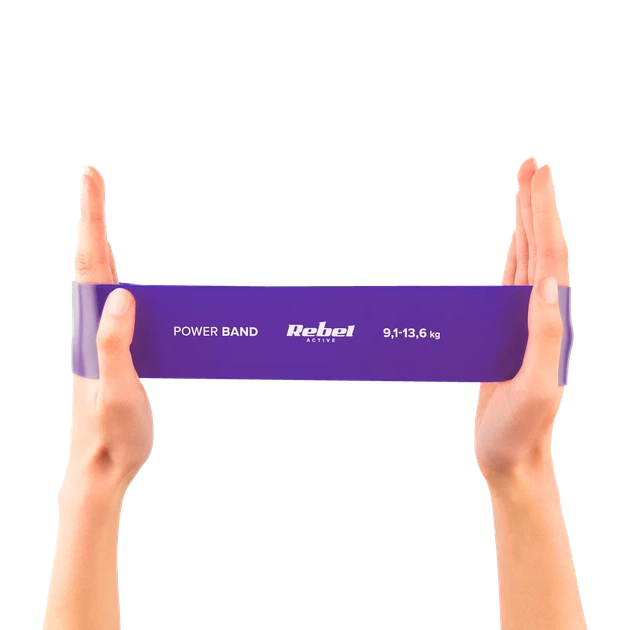 Набір мініеспандерів латексових REBEL Mini Band L 2.3-18.2 kg 5 шт Purple (RBA-3002-PU) - Фото 6 Набір мініеспандерів латексових REBEL Mini Band L 2.3-18.2 kg 5 шт Purple (RBA-3002-PU) - зображення 6
