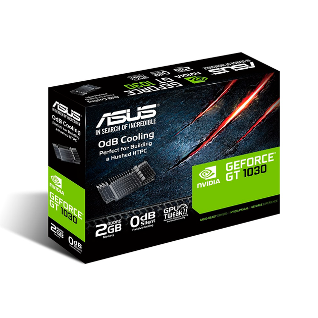 Відеокарта Asus NVIDIA GeForce GT 1030 Low Profile Silent 2GB GDDR5 6008 MHz 1506 MHz Blue (90YV0AT0-M0NA00) - зображення 6