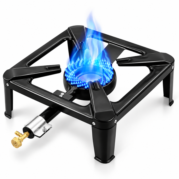 Газовий таганок Gas Cooker SGB-04D чавун 5,6 кВт 40х40 см з регулюванням полум'я - Фото 5 Газовий таганок Gas Cooker SGB-04D чавун 5,6 кВт 40х40 см з регулюванням полум'я - зображення 5