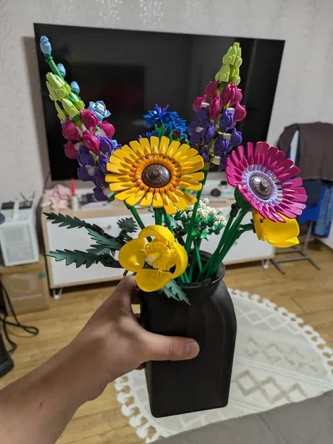 Конструктор Букет полевых цветов 939 деталей Botanicals конструктор цветы Wildflower Bouquet (10313) - изображение 9