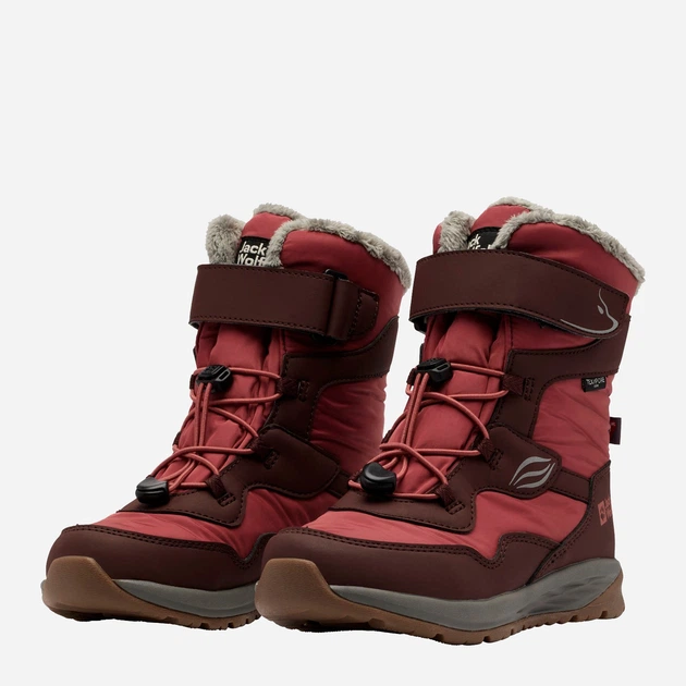 Детские зимние термо ботинки для девочки Jack Wolfskin Polar Bear-G Texapore High VC K A62143_2699 33 (1UK/2USA) 20.5 см Бордовые (4064886361767) - изображение 2