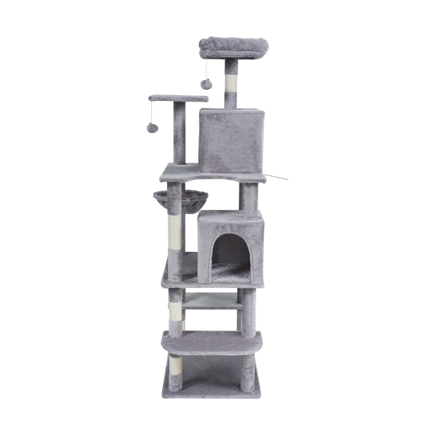 Кігтеточка для котів Rebel 60x49x173 см Gray (5901890130455) - зображення 5