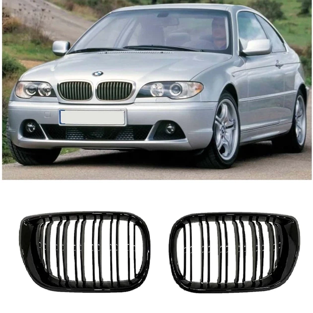 Ноздрі решітка радіатора M-Look DPT чорний глянець для купе BMW 3 серія E-46 2003-2006 рр. - зображення 2