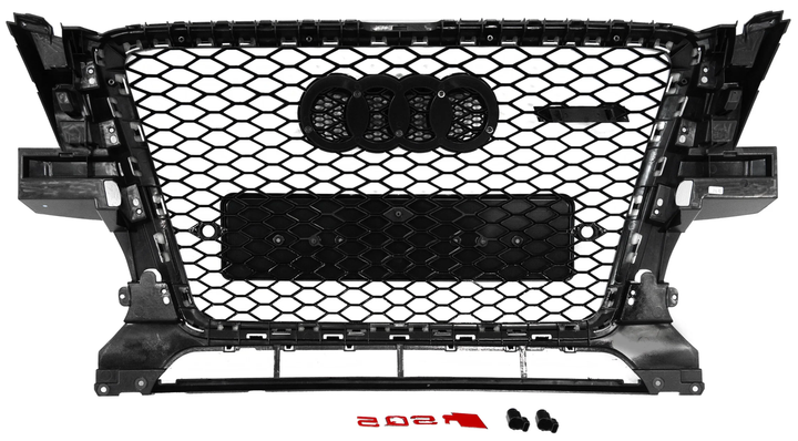 Передня решітка радіатора RSQ-Style чорна для Audi Q5 2008-2012 рр. - зображення 3