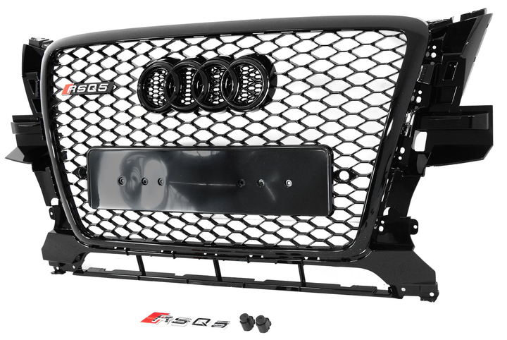 Передня решітка радіатора RSQ-Style чорна для Audi Q5 2008-2012 рр. - зображення 4