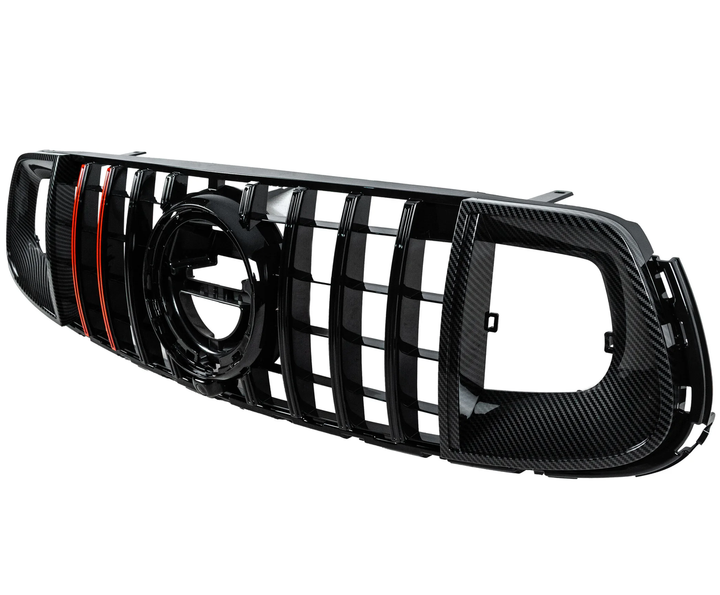 Передня решітка GT Panamericana GT-R для GLC 43 AMG/GLC 63 AMG/AMG-Line Mercedes GLC X253 2019-2022 рр. - зображення 4