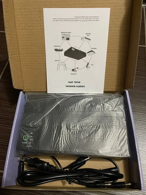 Міні ДБЖ джерело безперебійного живлення UPS-Power Bank для маршрутизаторів і відеокамер DCSL-1018pc 5V/9V/12V+USB 20000mAh - изображение 2