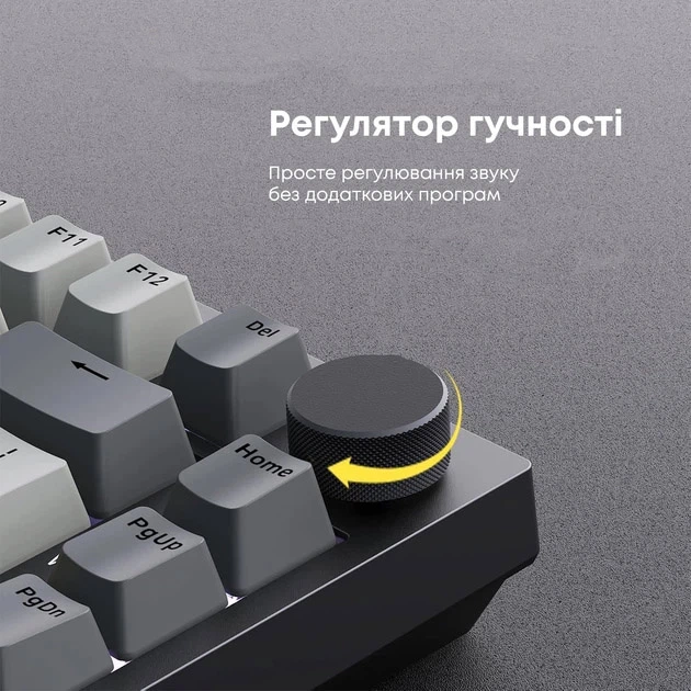 Механічна клавіатура Ajazz AK820 Sea Salt Switch Black USB-C (6976412989650) - зображення 16