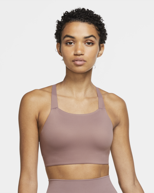 Спортивний топ жіночий Nike Swoosh Luxe XS Бежевий CJ0544-298 - Фото 1 Спортивний топ жіночий Nike Swoosh Luxe XS Бежевий CJ0544-298 - зображення 1