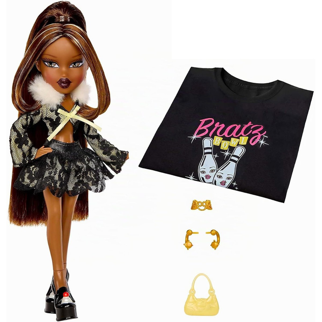 Игровой набор с куклой Bratz Stylin Birthday Саша 28 см с футболкой для девочки 596042 - Фото 5 Игровой набор с куклой Bratz Stylin Birthday Саша 28 см с футболкой для девочки 596042 - изображение 5