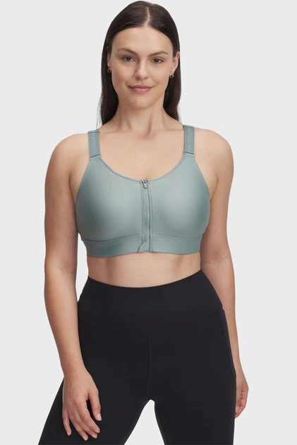 Спортивный топ женский Under Armour Ua Infinity High Zip 2.0 Bra L 1384118-348 - Фото 5 Спортивный топ женский Under Armour Ua Infinity High Zip 2.0 Bra L 1384118-348 - изображение 5
