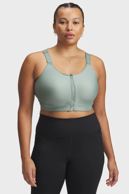 Спортивный топ женский Under Armour Ua Infinity High Zip 2.0 Bra L 1384118-348 - Фото 7 Спортивный топ женский Under Armour Ua Infinity High Zip 2.0 Bra L 1384118-348 - изображение 7