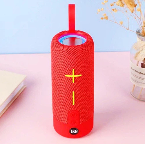 Портативная колонка беспроводная T&G TG619C 10 Вт с RGB-подсветкой, FM-радио, громкой связью, USB, AUX и TWS (1200 mAh) Red - Фото 1 Портативная колонка беспроводная T&G TG619C 10 Вт с RGB-подсветкой, FM-радио, громкой связью, USB, AUX и TWS (1200 mAh) Red - изображение 1
