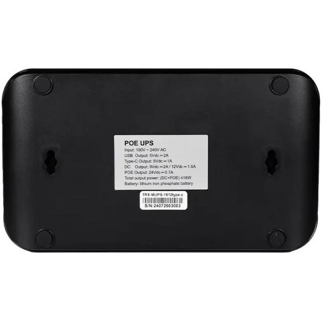 ИБП Mini UPS TriniX TRX-MUPS-1812 20000mAh 5V/9V/12V/48V/PoE, LiFePO4 4*5Ah - Фото 7 ИБП Mini UPS TriniX TRX-MUPS-1812 20000mAh 5V/9V/12V/48V/PoE, LiFePO4 4*5Ah - изображение 7