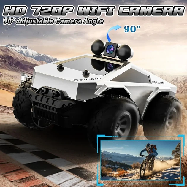 Машинка с камерой на радиоуправлении KFPLAN KF29 RC Pickup Truck 1:28 (Белый, 2.4 GHz) - изображение 7