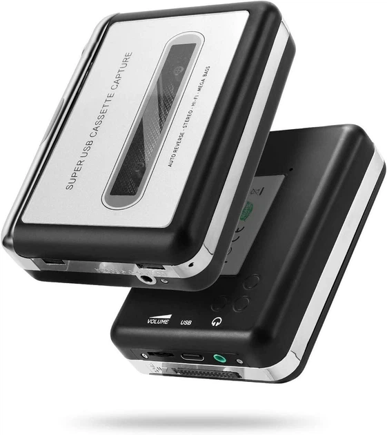 Касетний програвач 218 компактний з USB для конвертації касет у цифрову форму - Фото 3 Касетний програвач 218 компактний з USB для конвертації касет у цифрову форму - зображення 3