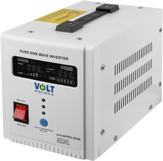 Джерело безперебійного живлення Volt Polska Sinus PRO 800E 12V 3SP080012E - Фото 1 Джерело безперебійного живлення Volt Polska Sinus PRO 800E 12V 3SP080012E - изображение 1