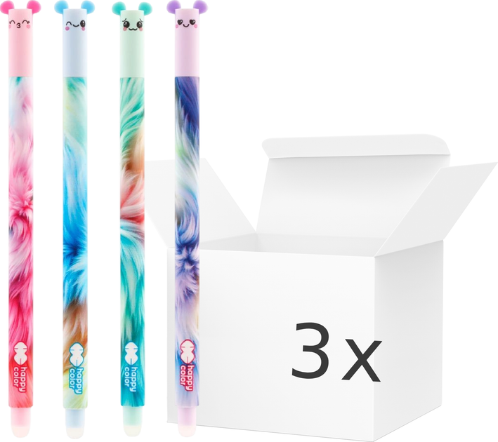 Набір видаляемых ручок GDD Happy Color Ушастики Fluffy 12 шт (ZES5902979032271) - Фото 1 Набір видаляемых ручок GDD Happy Color Ушастики Fluffy 12 шт (ZES5902979032271) - зображення 1