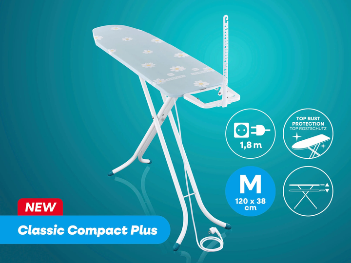 Гладильная доска Leifheit 76197 Classic M Compact Plus 120 x 38 см - изображение 2