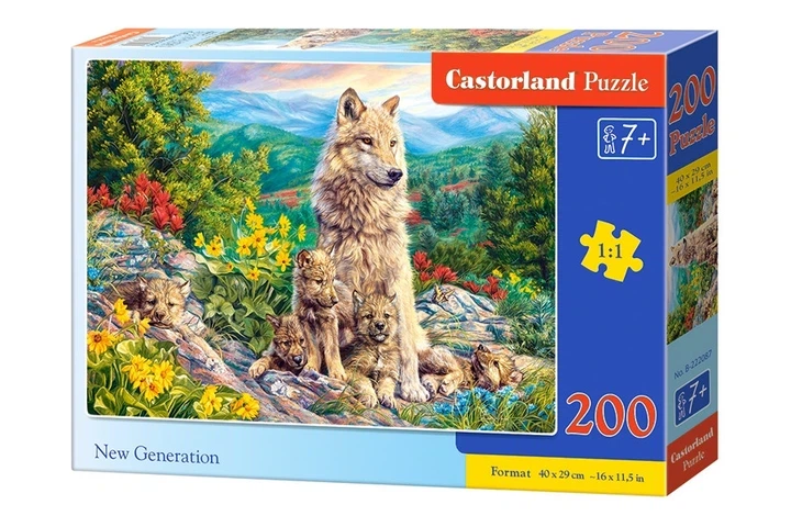 Пазли Castorland Нове покоління Волков на 200 елементів - Фото 2 Пазли Castorland Нове покоління Волков на 200 елементів - изображение 2