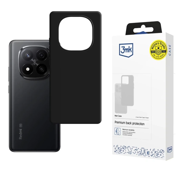 Чехол 3mk Matt Case для Xiaomi Redmi Note 15 5G Черный (5903108705479) - Фото 1 Чехол 3mk Matt Case для Xiaomi Redmi Note 15 5G Черный (5903108705479) - изображение 1