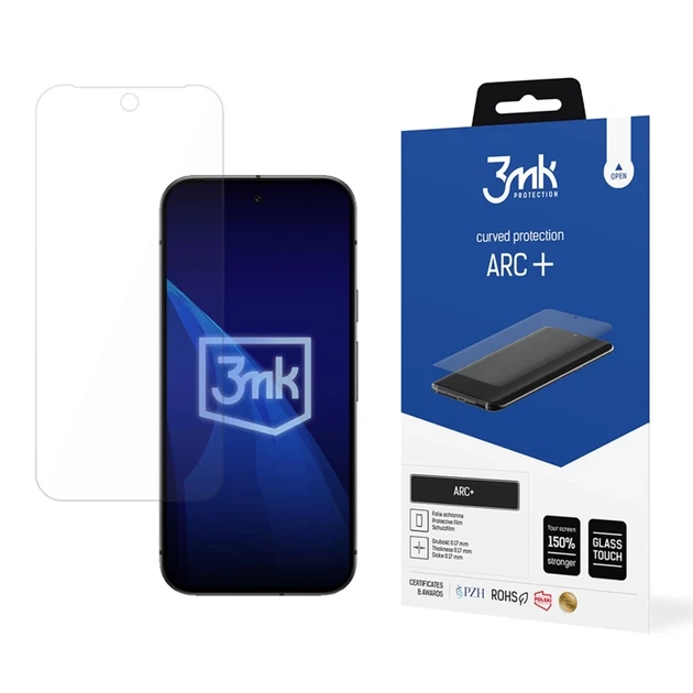 Защитная пленка 3mk ARC+ для Google Pixel 9A (3MK_5903108623216) - Фото 1 Защитная пленка 3mk ARC+ для Google Pixel 9A (3MK_5903108623216) - изображение 1