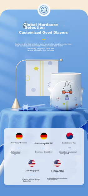 Підгузки-трусики Solove Miffy Core XL (12-16 кг), 66 шт (3 x 22) - зображення 5