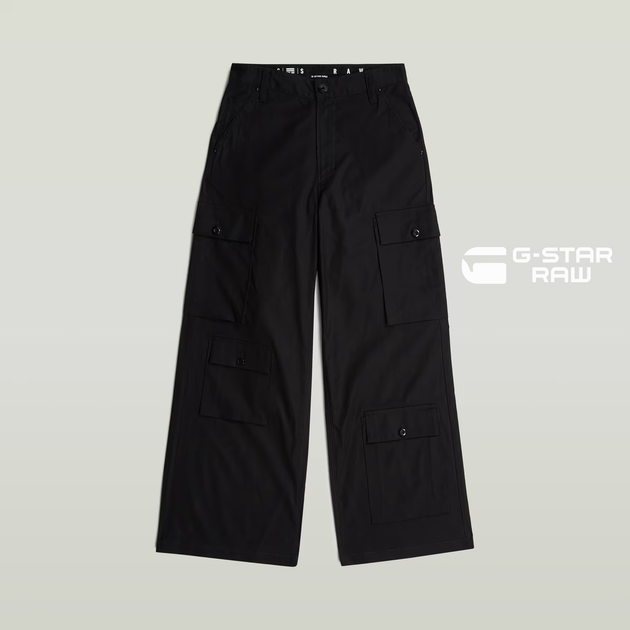 Жіночі чорні широкі штани карго Mega Cargo Pants G-Star Raw, розмір L (31) (d23575-9891-648443) - изображение 3