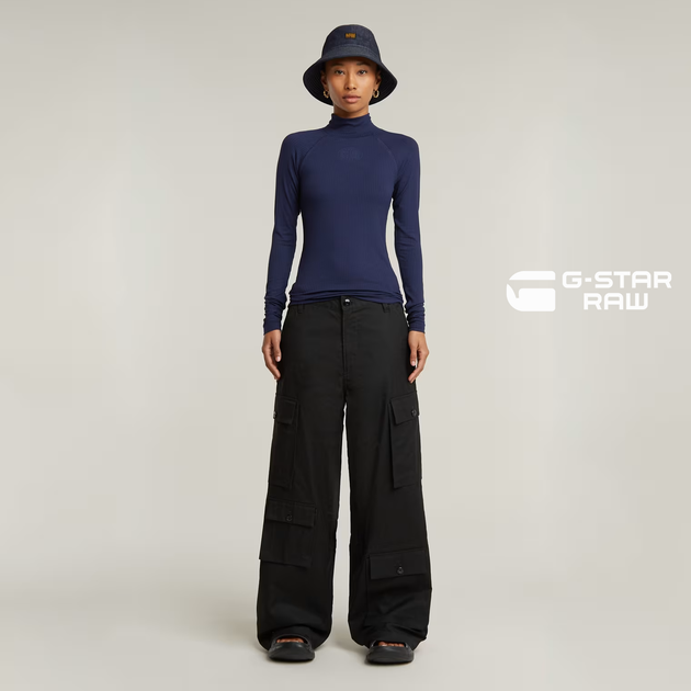 Жіночі чорні широкі штани карго Mega Cargo Pants G-Star Raw, розмір L (31) (d23575-9891-648443) - изображение 6