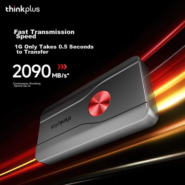 SSD диск Lenovo ThinkPlus TSD301 1TB Type-C External Black - зображення 3