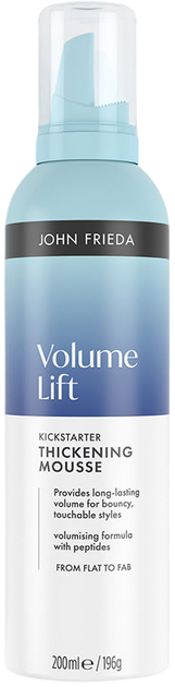 Pianka do włosów John Frieda Volume Lift Kickstarter dodająca objętości 200 ml (5037156299229) - Zdjęcie 1 Pianka do włosów John Frieda Volume Lift Kickstarter dodająca objętości 200 ml (5037156299229) - obraz 1