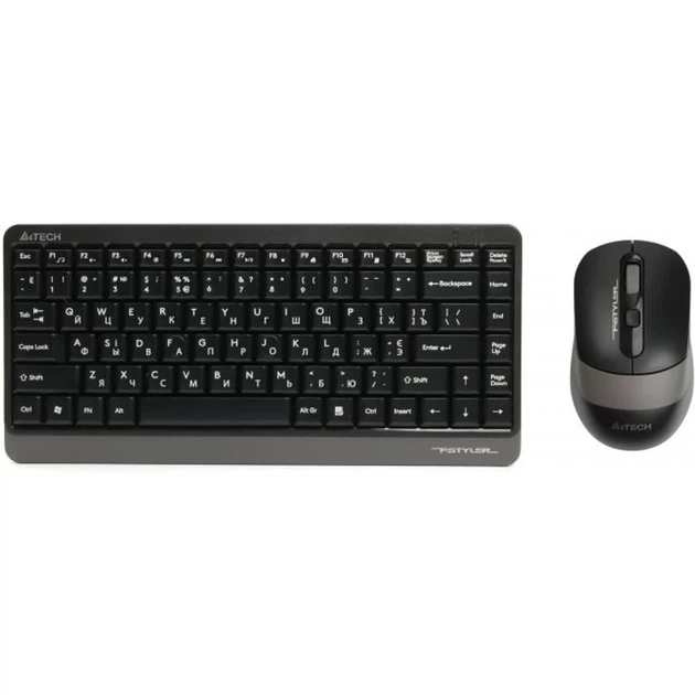 Bluetooth Клавіатура A4Tech FG1110 Grey + миша UA - Фото 1 Bluetooth Клавіатура A4Tech FG1110 Grey + миша UA - зображення 1