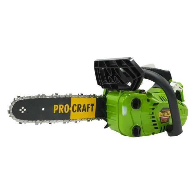 Бензопила цепная Procraft K350S бензиновая 30 см 25,4 см³ 1,7 л.с. 21 м сек 11000 об мин праймер тормоз регулировка оборотов для обрезки деревьев - изображение 2