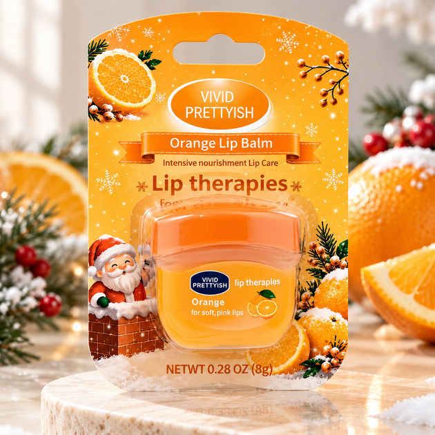 Маска-бальзам для губ VIVID PRETTYISH Orange з ароматом солодкого апельсина, 8 г - Фото 1 Маска-бальзам для губ VIVID PRETTYISH Orange з ароматом солодкого апельсина, 8 г - зображення 1