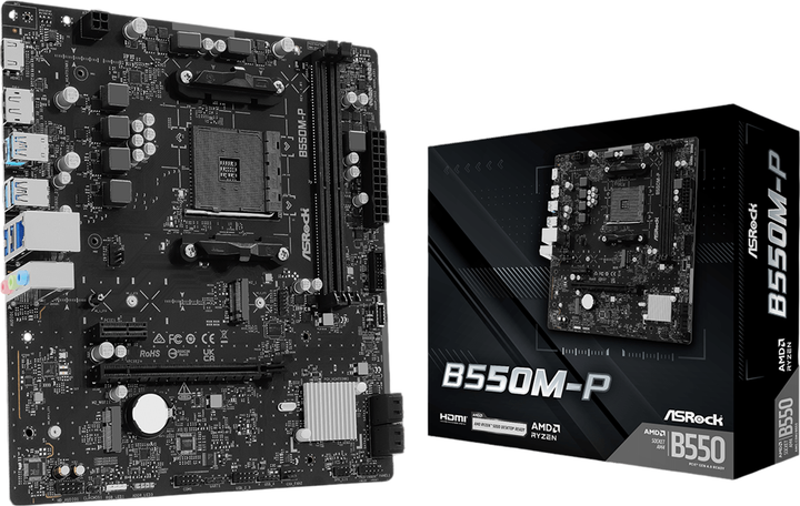 Материнська плата ASRock B550M-P (sAM4, AMD B550, PCI-Ex16) - зображення 5
