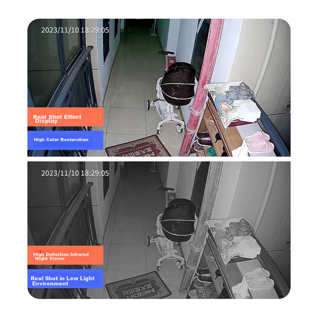 Дверная камера VSTARCAM, беспроводное видеонаблюдение с Wi-Fi и питанием от батареи, перезаряжаемый домашний наружный монитор безопасности, не требует шнура питания, не требует сверления, длительное время работы в режиме ожидания для коридора и входной дв - изображение 8